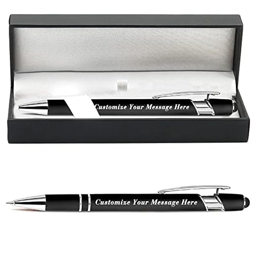 Penne personalizzate con nome inciso gratuitamente, penne a sfera con stilo, logo e messaggio, regali personalizzati per affari, laurea, matrimonio, compleanno - inchiostro nero