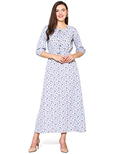 Image of AHANA Printed Crepe Maxi Dress