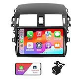 2+32G Android 13 Double Din Car Stereo for Toyota Corolla 2009-2013 with 9 Inch Touchscreen Radio Built-in Wireless Carplay/Android Auto/GPS/Bluetooth/FM/AUX-in/Steering Wheel Controls/Backup Camera