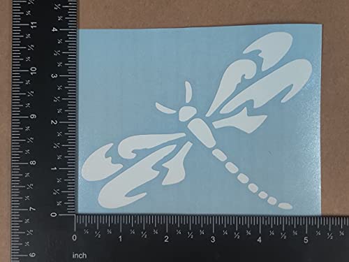 Image of Dragonfly Decals 4 Pack (White, Large ~5 inch)