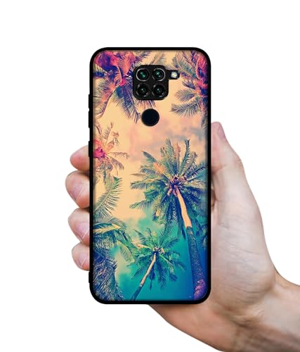 Image of Trees Design Premium 2D Printed Metal Back Case Cover for Mi Redmi Note 9 4G