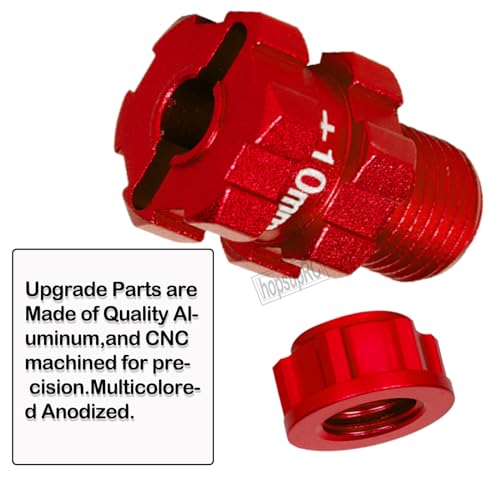 Moyeu hexagonal 14mm vers 17mm rouge pour Typhon et Big Rock 3S BLX