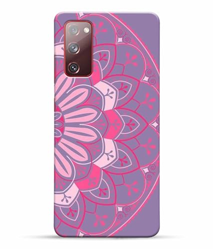 Image of Printed Hard Back Case Cover & Compatible for Samsung Galaxy S20 FE 5G / Samsung S20 FE 5G | Rangoli Painting Art (Multicolor) - D1196