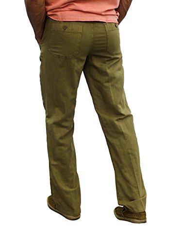 short fin Men's Drawstring Linen Pants3