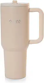 Copo Térmico com Canudo 1200ml Noah Offwhite Alma Genius