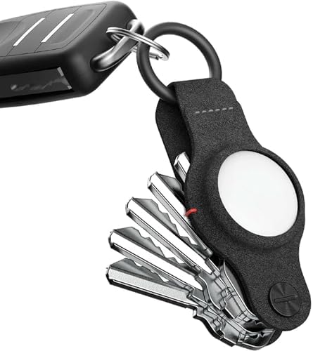 KeySmart AirTag Keychain Key Holder, Compatible with Apple AirTag...