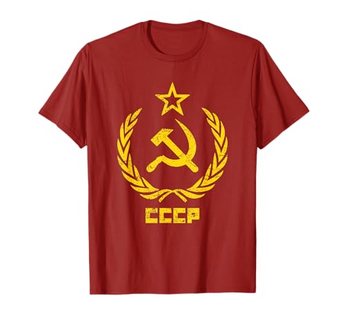 Image of Hammer and Sickle Star CCCP Soviet Union T-Shirt