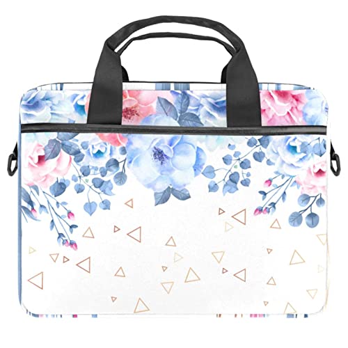 Housse ordinateur portable 13.3 à 14.5 pouces avec bandoulière sacoche fleurie