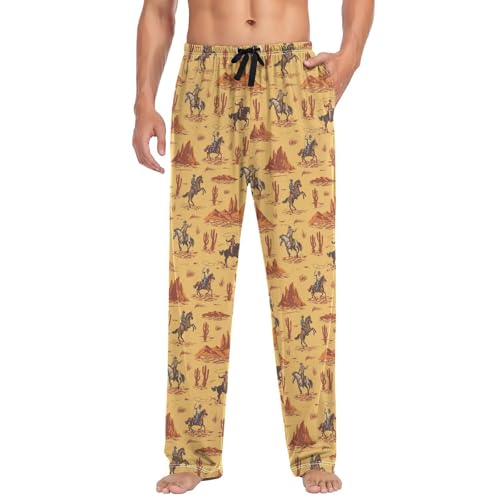 Men's Pajama Pants Soft Comfy Sleep Lounge Pants Cartoon Pjs Bottoms with Pockets3