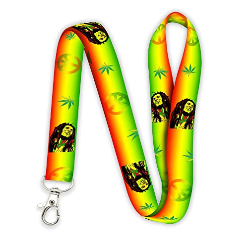 AkinaWay Marley Rastafa One Love Jamaica �e�[�}�v���~�A���������[�h�L�[�`�F�[��, �O���[��, Large