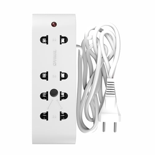 VIMAL WIRING DEVICES Yatra 2 Pin Extension Cord 1.3Mtr. with Surge Protector and Indicator,240Volts,White (B0CS6C576X) Amazon Price History, Amazon Price Tracker