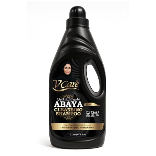 Vcare Abaya Shampoo 2L Gentle Fabric Care Color Lock Technology Anti-Wrinkle Long-Lasting Freshness Safe & Residue-Free Liquid Laundry Detergent