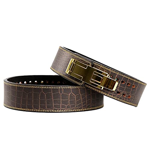 XSCQ Premium 4 inch Wide Weight Lifting Belt Strength Belt Fitness Protective Gear Leather Waist Support Deep Squat Deadlift Training Belt for Men and Women (Color : B, Size : X-Large), XSCQ01