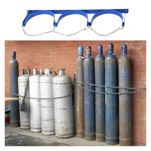 Chariot de rangement pour bouteilles d'oxygène en acier avec roulettes robustes