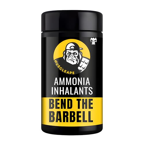 Muscleape Smelling Salt | Ammonia Inhalant For Instant Focus & Insane Pump | Most Potent Ammonia Inhalant For Pro Lifters |Open-Sniff-Bend The Bar-Repeat. Powerlifting, Weightlifting,Gym & all other Sports