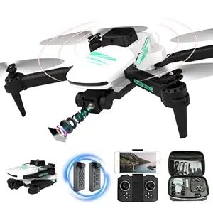 Omoto Drone with Camera 4K Drone, WiFi FPV RC Quadcopter with Gesture Control, 3D FlipFoldable Mini Drones Toys Gifts for Adults Beginners with LED Lights