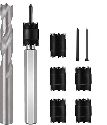 EEEKit 9PCS Rotary Spot Weld Cutter 3/8