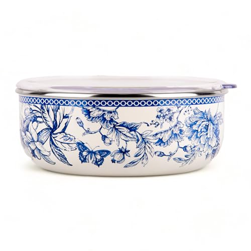 Stp Goods Enamel Stackable Storage Bowls Set Of 2 thumb #2