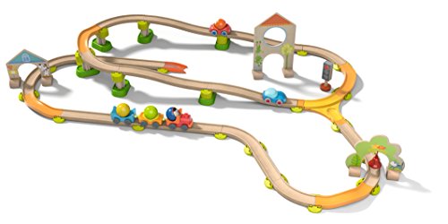 Preisvergleich Produktbild HABA 302061 - Kullerbü-Spielbahn Sause-Stadt Konstruktionsspielzeug