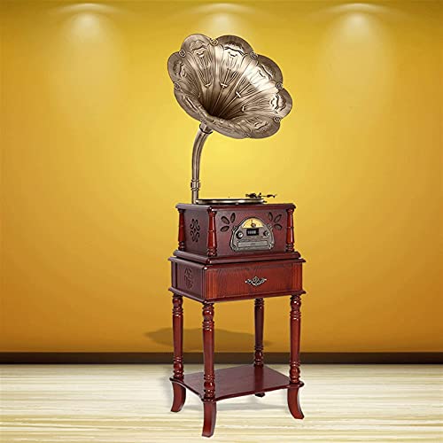 Tourne-Disque rétro Tourne-Disque Tout en Un phonographe Vintage Gramophone nostalgique avec klaxon en cuivre, contrôle… - Les Beatles, Paul McCartney, John Lennon, RIngo Starr, George Harrison Tourne-Disque rétro Tourne-Disque Tout en Un phonographe Vintage Gramophone nostalgique avec klaxon en cuivre, contrôle… – Image 6