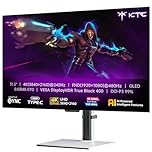 KTC 32 Inch 4K OLED Monitor, Dual Mode 4K@240Hz / 1080P@480HZ Gaming Monitor, 0.03ms, Adaptive Sync, HDR Ture Black 400, HDMI 2.1, DP 1.4, Full Function 65W USB C, 3 x USB A 3.0, KVM，Dual Speaker