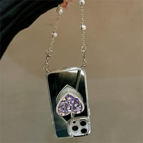 Coque de téléphone iPhone 15 Pro avec chaîne de perles pour vos soirées - 3