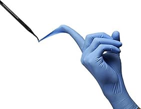 Showa Glove No. 886 Nitrist Tough Plus Powder-Free Gloves, 100-Pack, 1 Box, Blue, Size L