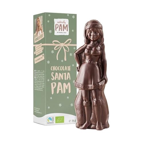Naturally Pam Chocolate Santa Pam | 1 x 75g | Bio & vegan | Schokoladen Weihnachtsfrau | By Pamela Reif Cover