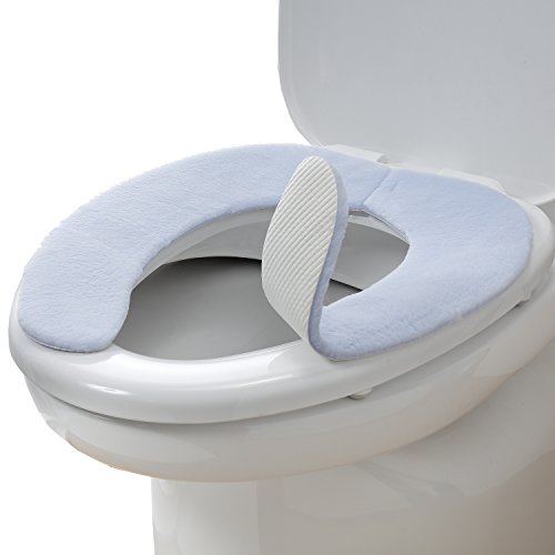 Adsorption toilet seat cover with deodorant function (blue)