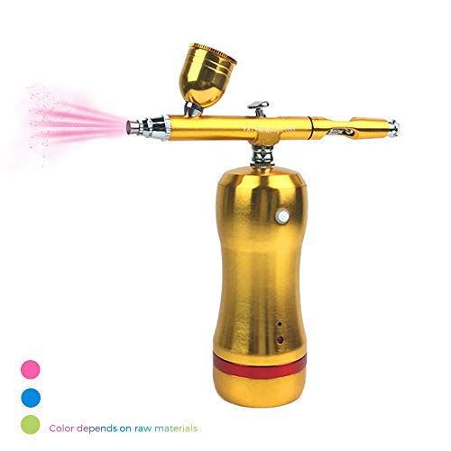 HXZB Inalámbrico Kit del Aerógrafo con Recargable Mini Compresor del Aerógrafo Arma De Aerosol para El Clavo del Arte De Pintura De La Cara De La Torta para Colorear Desmontable De La Batería