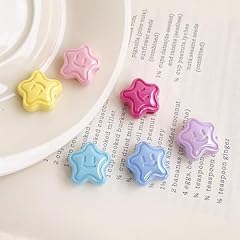 Star with Smile Acrylic Beads_20 Pcs