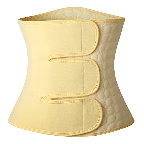 Abdominal Binder Post Partum Girdles for Women C-Section Recovery Belly Band Postpartum Tummy Wrap After Post Pregnancy Hysterectomy Belt Yellow - Thumbnail 2