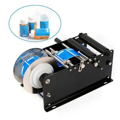 Etichettatrice manuale per bottiglie rotonde 30Times / minuto, rotonda, lattina/bottiglia, semiautomatica, etichettatrice, etichettatrice automatica e rotonda