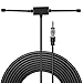 Universal Car Stereo AM FM Antenna, Hidden Radio Antenna Adhesive Mount for Vehicle Car Truck Auto SUV Radio Stereo Head Unit Audio Receiver Auto Radio Stereo Amplifier Tuner with DIN Plug Connector