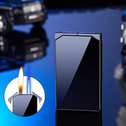 Encendedor Dual Flame Negro con Butano Recargable miniatura 4