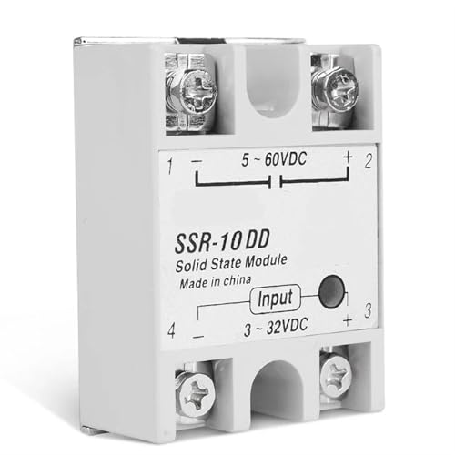 Relé SSR-40DD monofásico de 10 A para eliminar averías por chispas y desgaste en CC 3