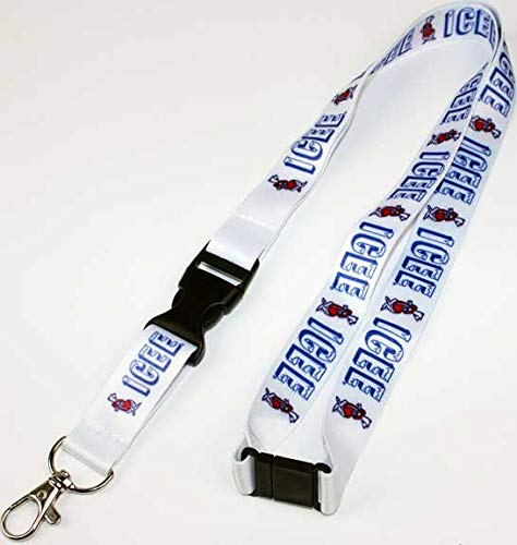 Icee Lanyard Repeat Print White New LY03206ICEU