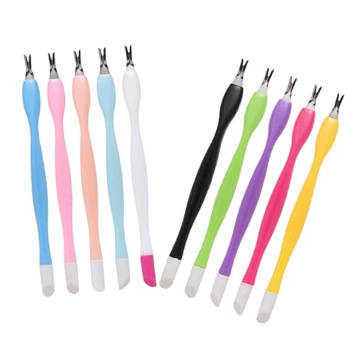 BIUDECO Essential Nail Tools 15pcs Set Including Cuticle Trimmer Nail Art Tool Polish Remover Pen Forks Scissors Random Color