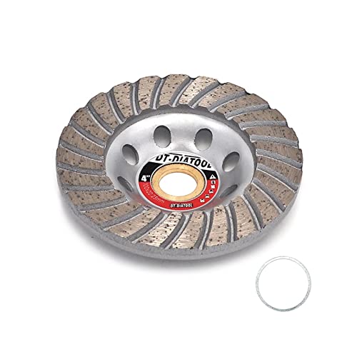 Disco de corte de diamante Discos de muela abrasiva de copa de fila Turbo segmentada de diamante de 100mm/4 pulgadas de diámetro for piedra dura de ladrillo de hormigón, Herramientas de bricolaje