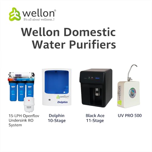 Image of Wellon Domestic Water Purifiers - RO + UV + UF + Alkaline | Multiple Models & Capacities (Black Ace 11 Stage)