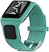 Shieranlee Pulsera Compatible con Tomtom Runner 1 / Multi-Sport - Brazalete de Silicona en Azul Oscuro sin Fitness Tracker