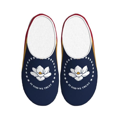Chaussons d'hiver chauds EdWal Mississippi imprimés en peluche noire taille 39 EU