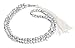 Islamic Muslim Prayer Beads Tasbih with Allah & Muhammad Engraved (99 beads) (White with Black Inscriptions)
