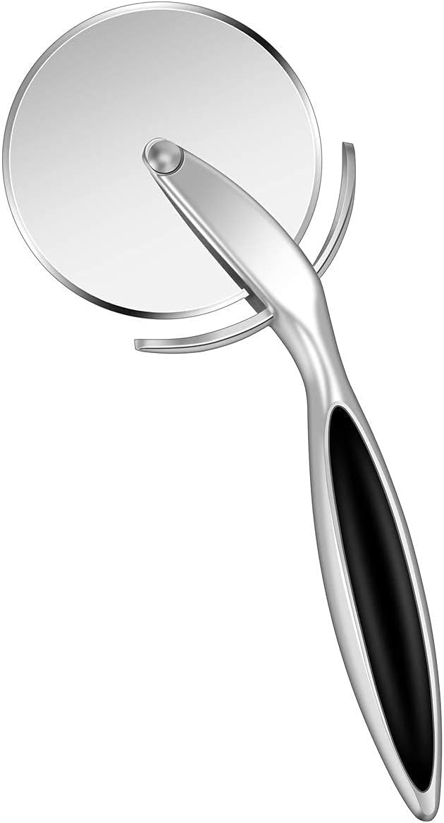 AOWOTO Good Grips Classic Pizza Wheel and Cutter Stainless Steel