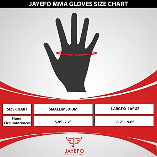 Jayefo Mma Gloves (Black, S/M) #TOP4