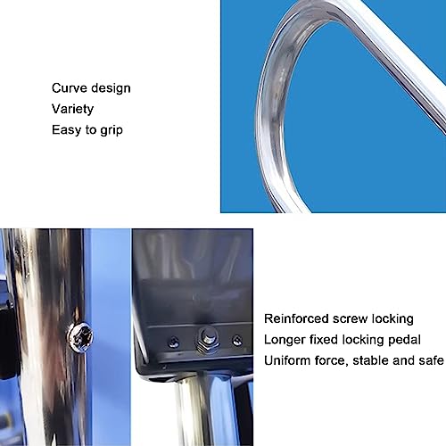 Escalera para piscina con peldaños antideslizantes acero inox miniatura 4