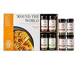 Savory Spice 'Round the World Spice Collection | 8-Jar Gift Set of International Spices & Seasonings - Includes (8) Global, Unique & Exotic Spices from Around the World