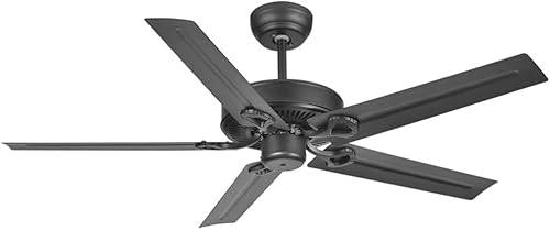 SHUAN Ventilador de techo eléctrico sin luces latón o superficie negra velocidades de viento ajustables con función inversa de sincronización color