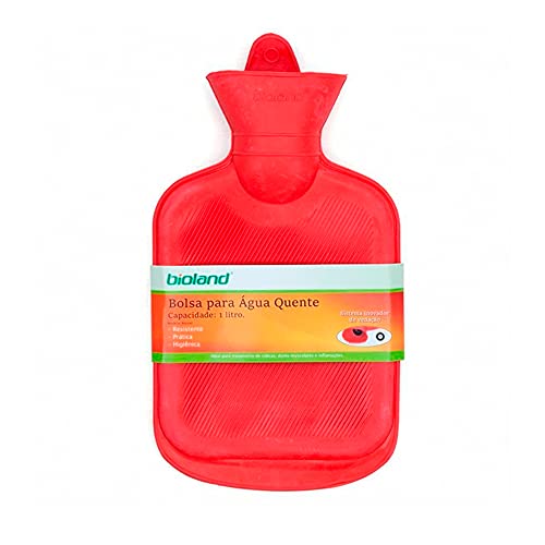 Bolsa De Água Quente 2 Litros Vermelha, Bioland, Vermelho