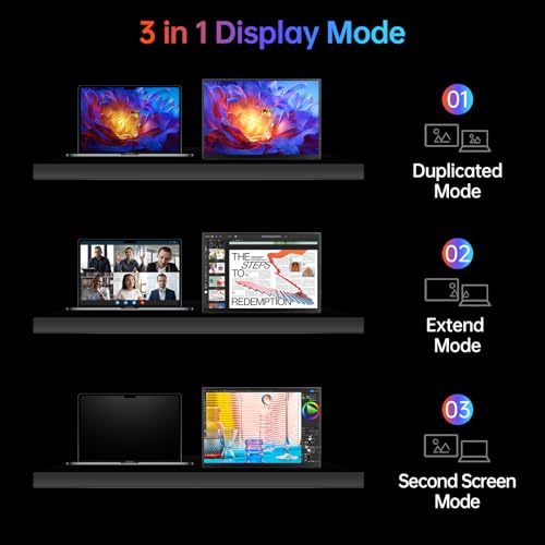 Image of VILVA Portable-Monitor-for-Laptop 14 inch FHD 1920 * 1200P USB C HDMI Ultra-Slim IPS Travel Display w /Smart Cover & Speakers, HDR Plug&Play, External Monitor for Laptop PC, Phone,Mac